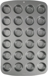 CSB111 Antihaftbeschichtete Mini-Muffinform Mit 24 Löchern Aus Karbonstahl, Edelstahl, Sølv, 39,4 X 24,6 X 2,1 Cm Forme og bakker til bagning Naty Shop 39,4 X 24,6 X 2,1 Cm Einzeln
