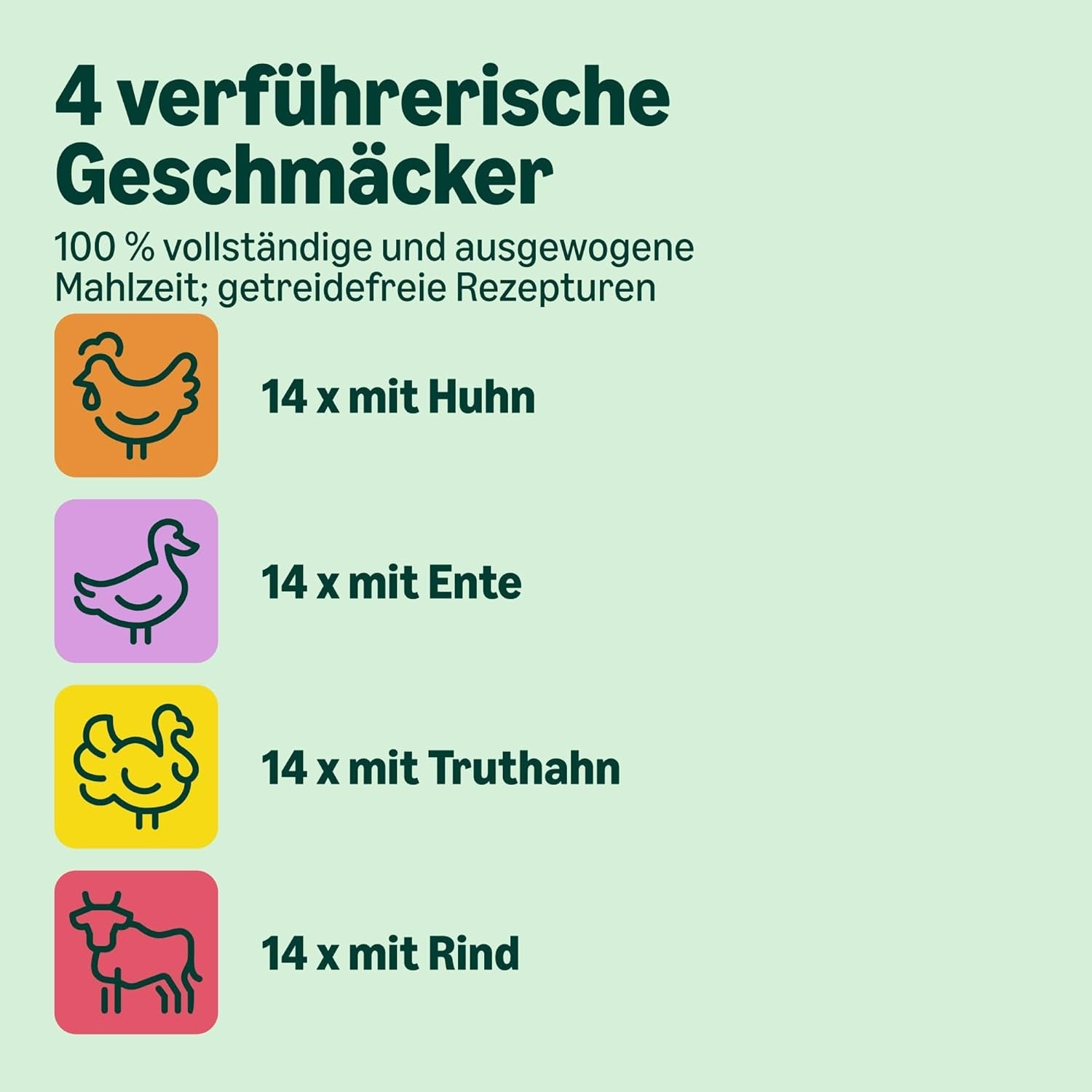 Amazon kornfri våd kattefoder til voksne katte Kød i gelé udvalg 4,76 kg 56 pakker á 85 g (tidligere livslang)
