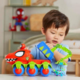 Marvel Spidey og hans supervenner Dino Crawler Superhelte-legesæt med Spidey- og Dino-figurer og transportlegetøj fra 3 år og opefter Actionfigurer Naty Shop