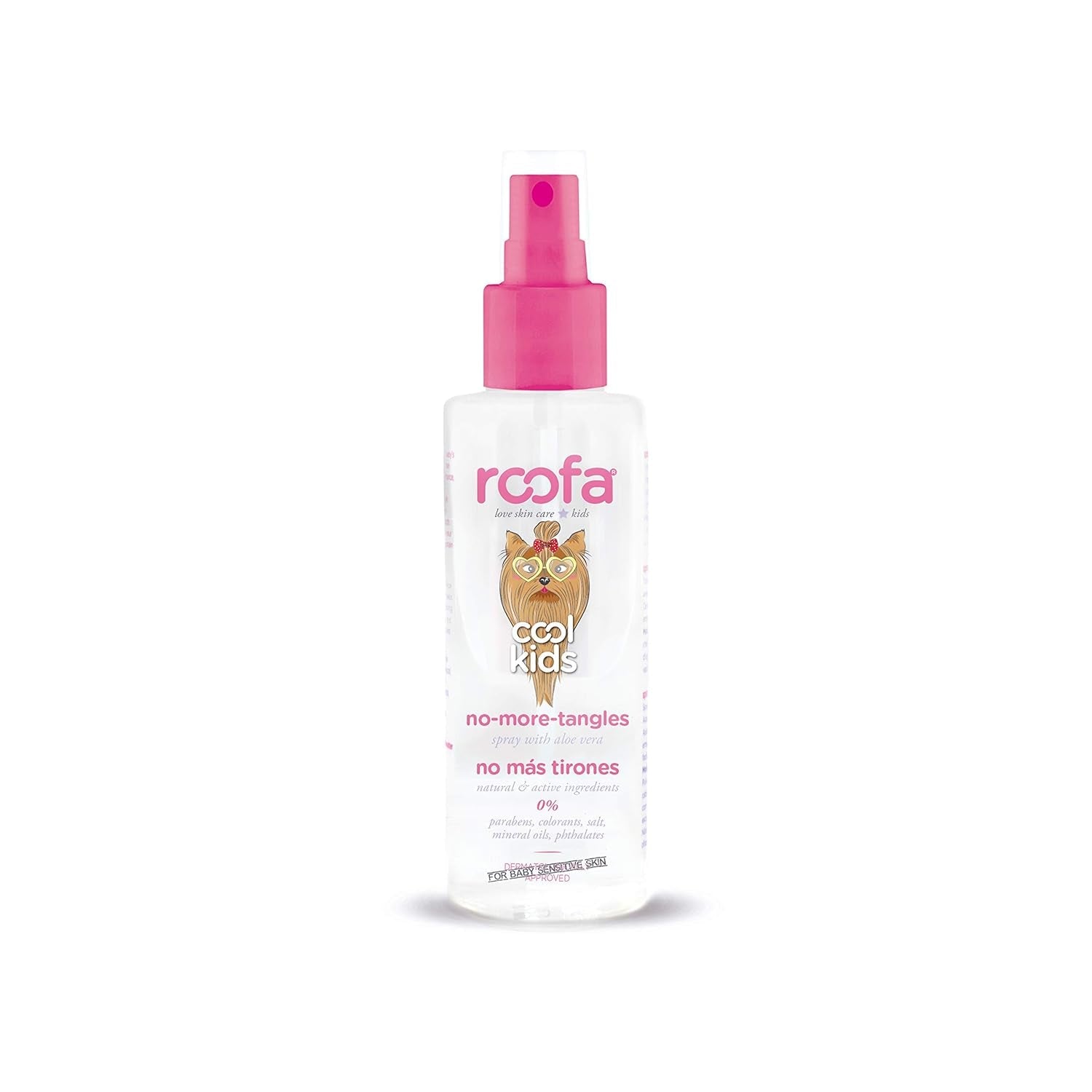 Cool Kids Anti-Tangle Spray til børn, 100 ml, Spanien, 92,8 % naturlig, med Aloe Vera, Silke og Panthenol, Strawberry Duft Dettangling Products Naty Shop Standardtitel
