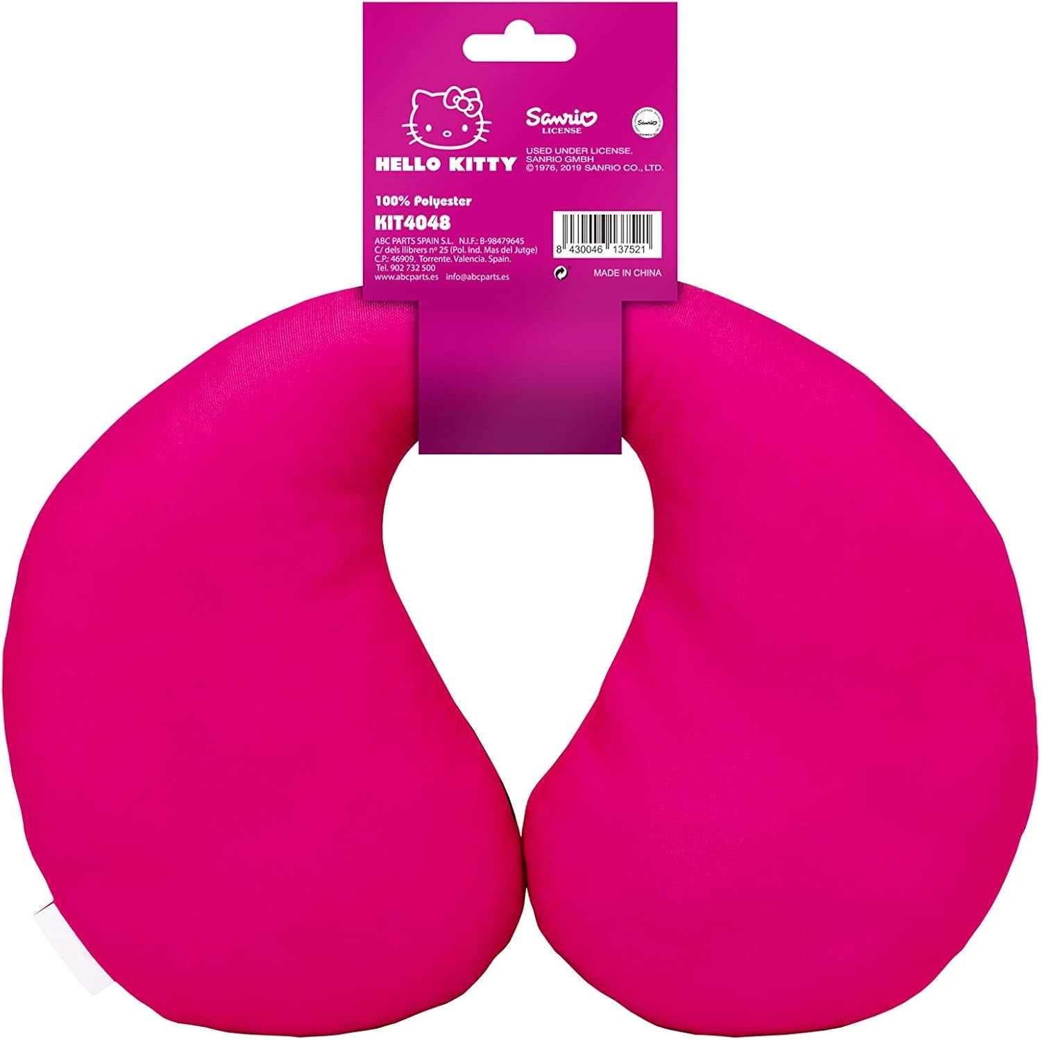 HELLO KITTY Star-nakkepude til drenge og piger. Komfortabel og funktionel. Universal, 100% vaskbar. Naty Shop rejsepuder