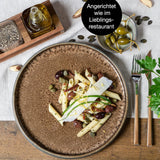 Moritz & Moritz SOLID 18-delt spisestel i stentøj til 6 - porcelænssæt til 6, bestående af 6 middagstallerkener, 6 desserttallerkener og 6 middagstallerkener