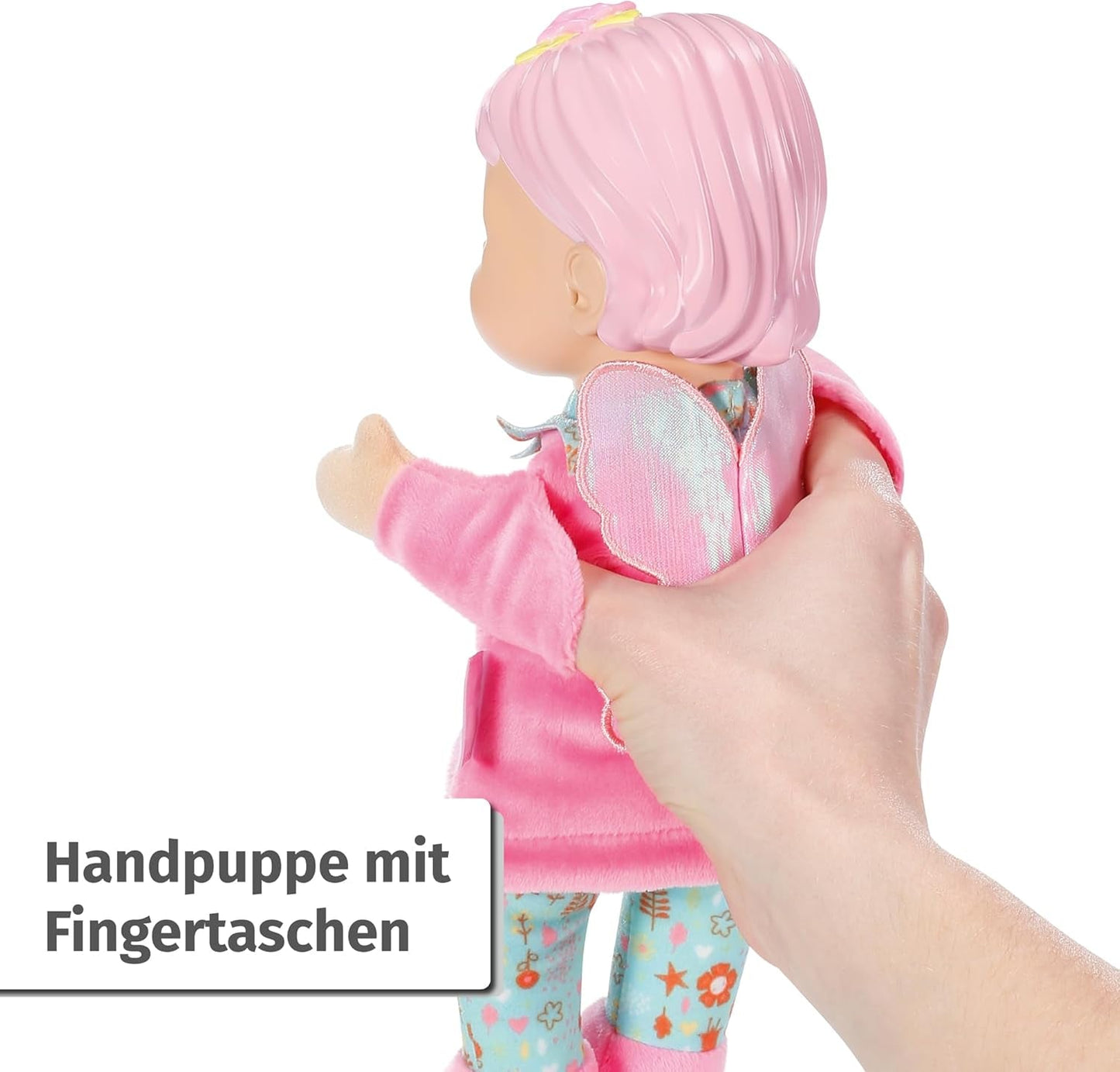 BABY født til babyer Gebyr Blød kropsdukke med fingerlommer i armene 26 cm høj hånddukke 834695 Zapf Creation