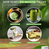 Økologisk Matcha Tea Premium Pulver 100g Grøn te af højeste kvalitet fra Japan Kagoshima - Perfekt til Smoothie Matcha Latte Japansk grøn te Vegansk uden tilsætningsstoffer Plastfri emballage