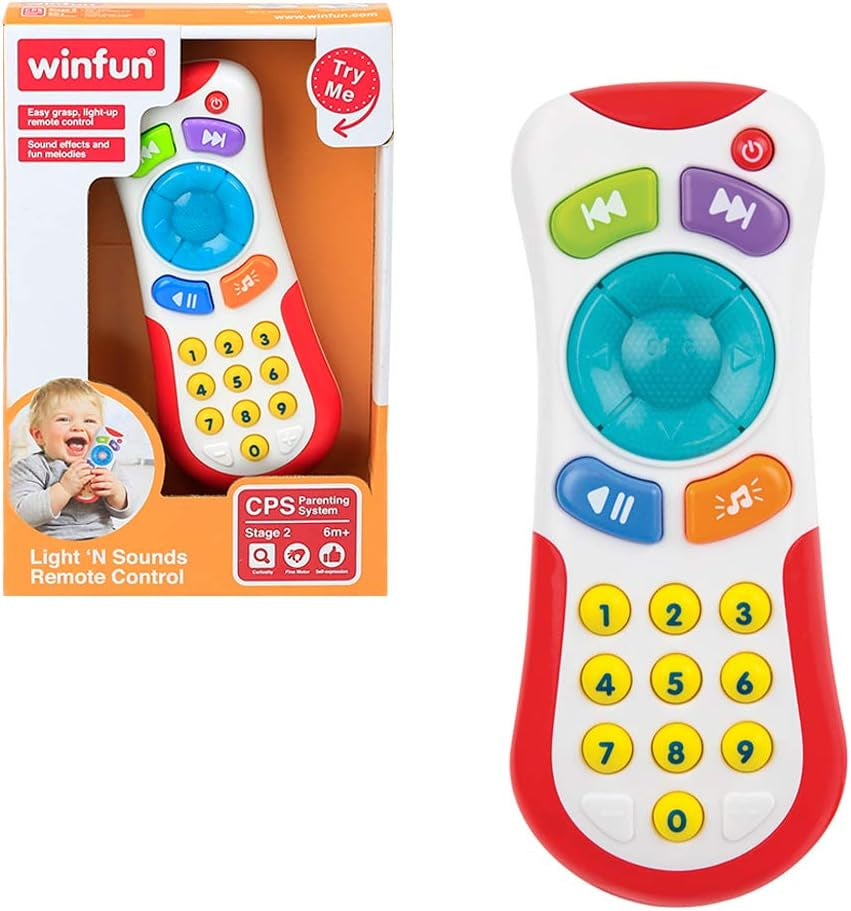 winfun 44722 No Character My First Controller med lyde, Multicolor, S Babylegetøj Naty Shop