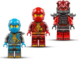 LEGO NINJAGO Kai's Storm Rider Mech - Flyvende motorcykellegetøj med 3 minifigurer - Mek med bevægeligt hoved, arme og ben - Byggelegetøj - Gave til drenge og piger i alderen 7+ 71830 Byggesæt Besuche den LEGO-Store