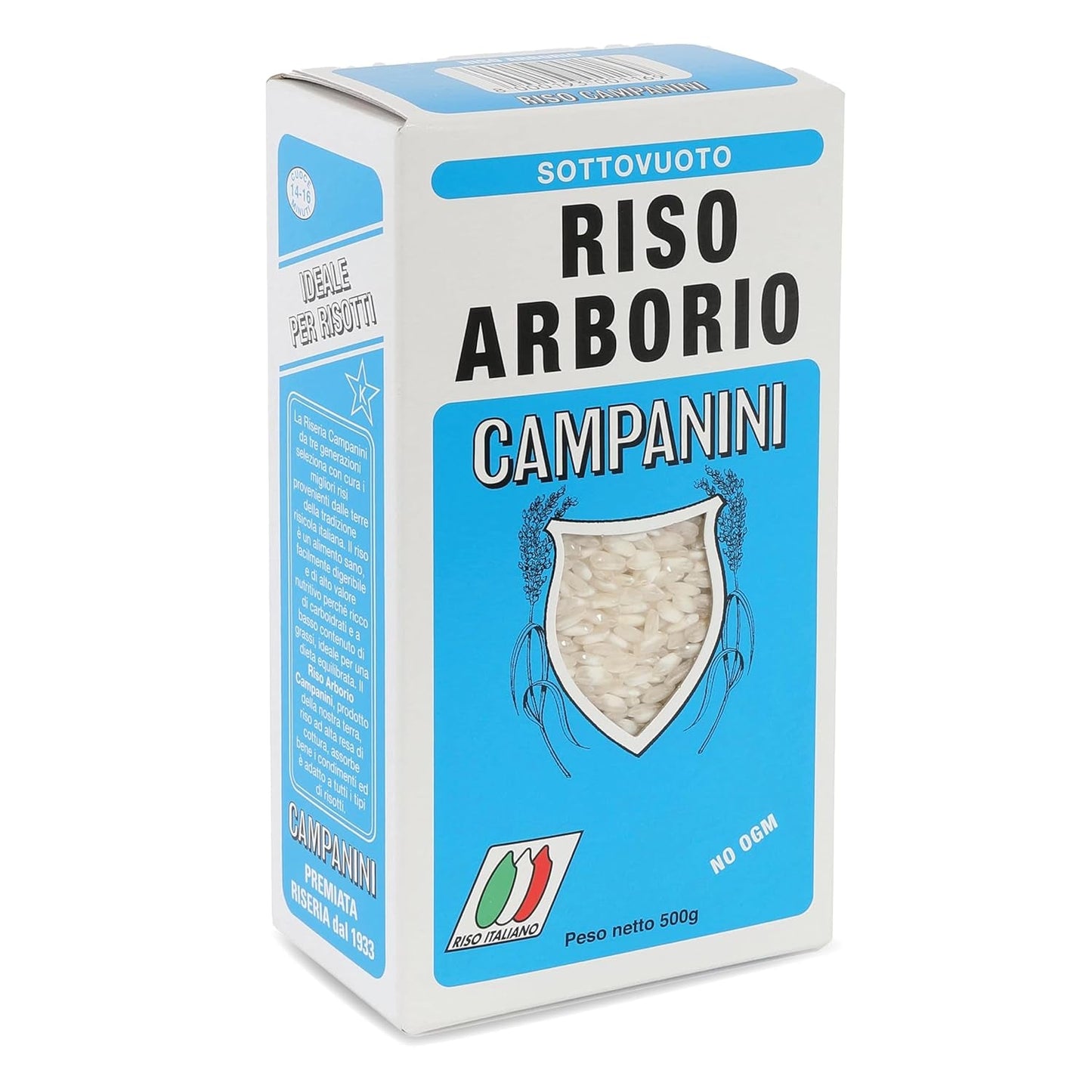 ‎Risera Campanini Risotto Ris 500 g – Italiensk Risotto Ris, Arborio Riso Ris, Cremet Risotto