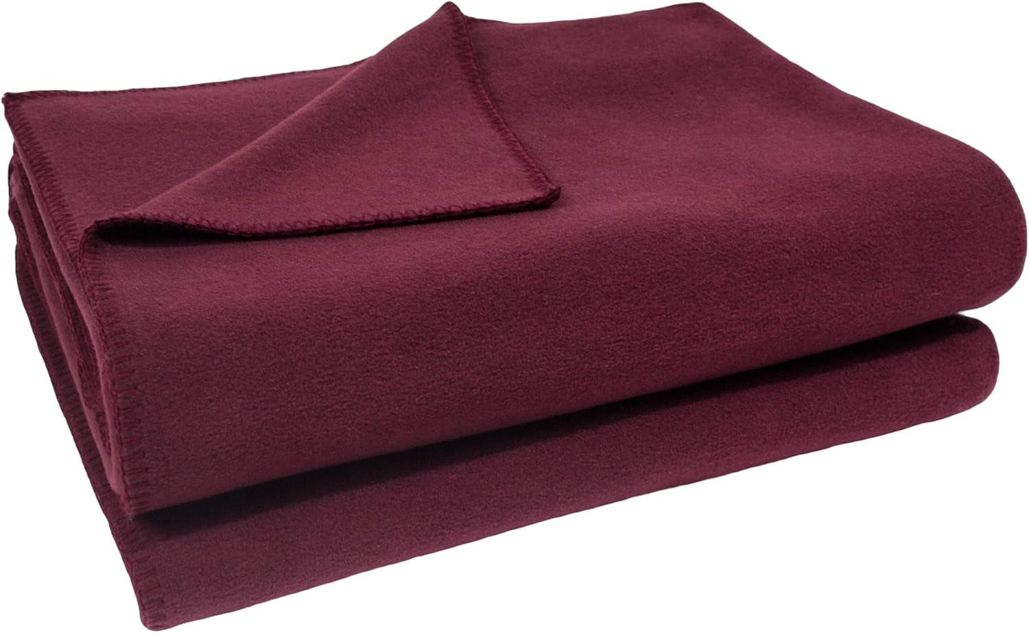 Zoepritz Decke in Der Farbe: Rot, Aus 65% Polyester, 35% Viscose Hergestellt, Grøøe: 160X200 Cm, 103291-235-160X200