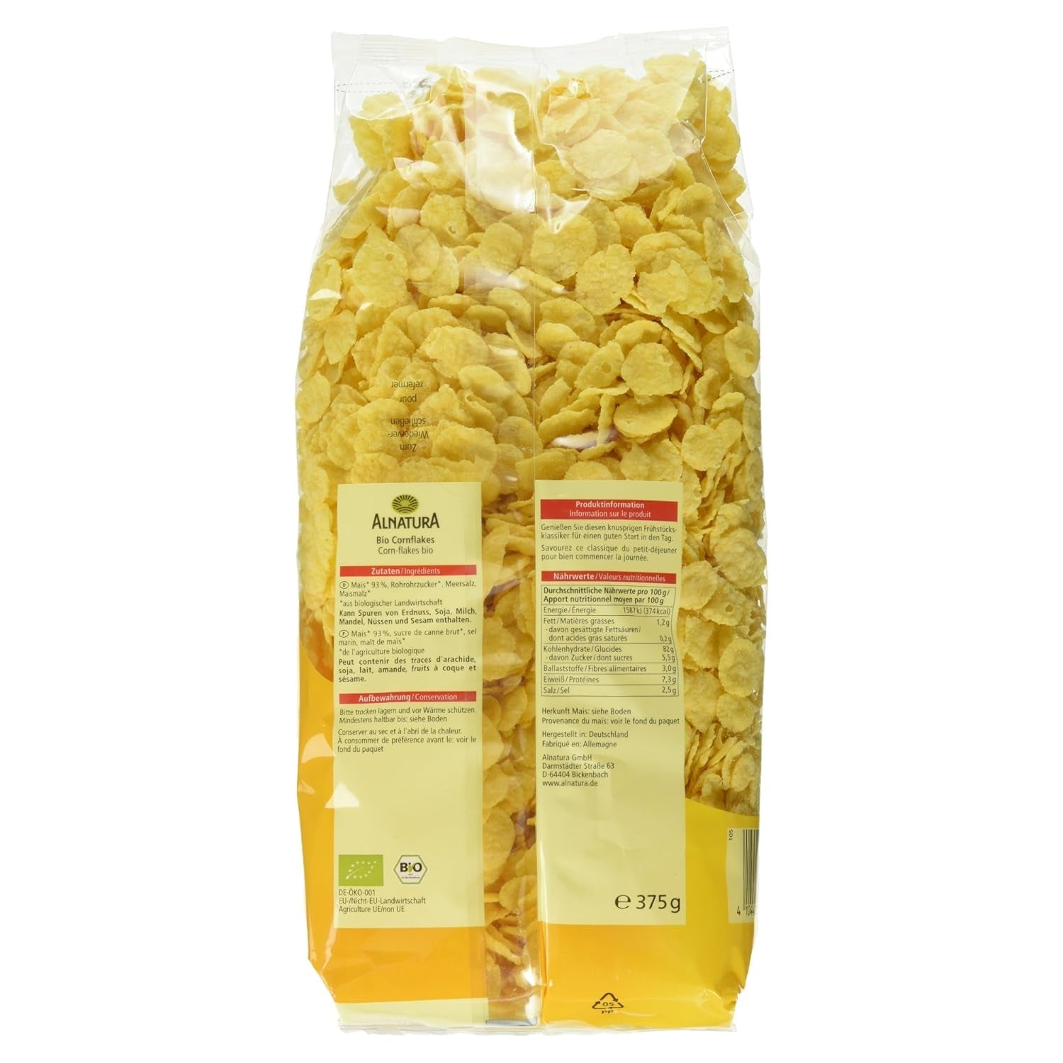 Økologiske cornflakes, glutenfri, 375 g