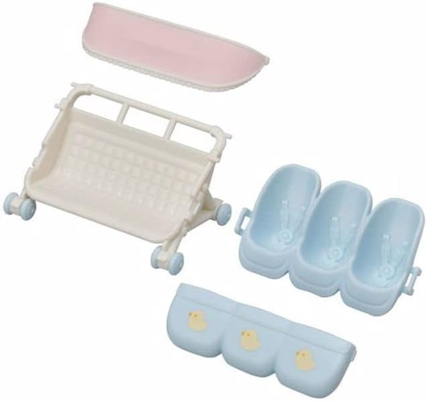 Sylvanian Families L5533 Triplets Klapvogn - Dukkehus Legesæt Naty Shop Dukker