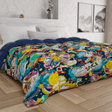 PETTI Artigiani Italiani - Vinterdyne, Vinterdyne, Enkel quilt, Dobbeltsidet, monofarvet og digitalt tryk, 100 % allergivenligt mikrofiber, Made in Italy Naty Shop dyner og dyner
