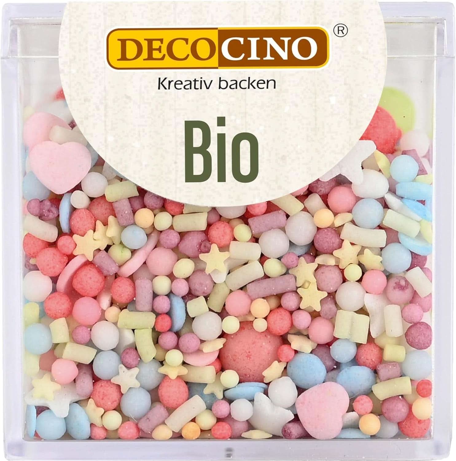 DECOCINO Økologisk Dextrose Vegansk Sukkerdrys, 60 gram Sprinkles Naty Shop