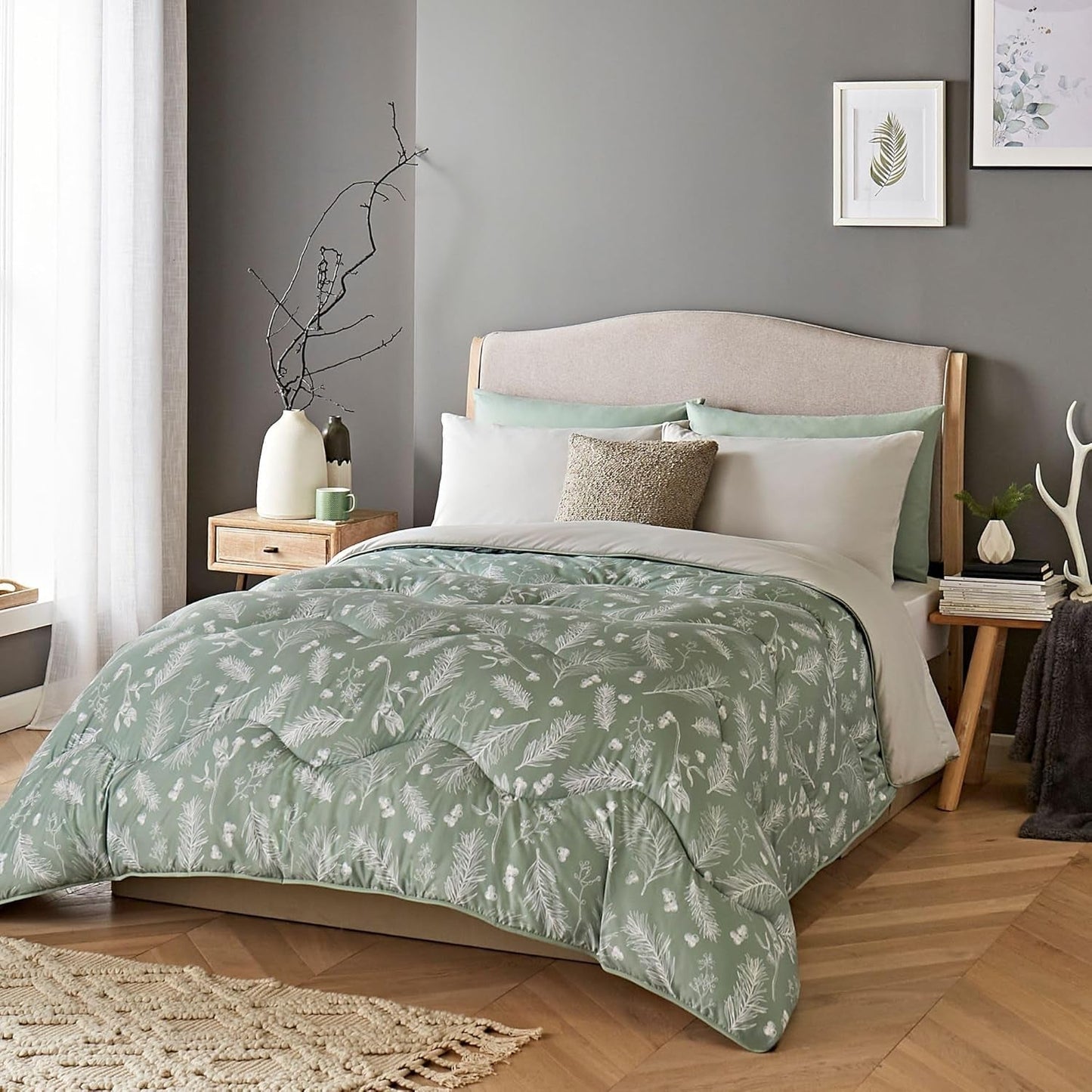 Night Lark Hyggeligt Sherpa Fleece tæppe, Klassisk Rød Tartan, 9 Tog, Luksuriøs, Fluffy, Tykk Og Vendbar, Perfekt Til Sofa, Seng, Sofa, Sofa. Hypoallergen, kan maskinvaskes, Størrelse: Senge og dyner Night Lark Forest Grene King Size