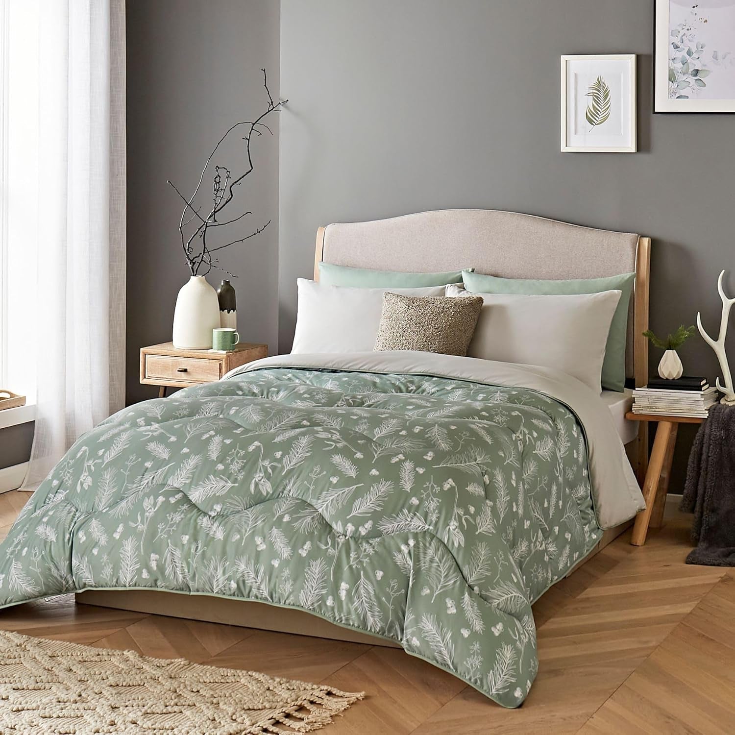 Night Lark Hyggeligt Sherpa Fleece tæppe, Klassisk Rød Tartan, 9 Tog, Luksuriøs, Fluffy, Tykk Og Vendbar, Perfekt Til Sofa, Seng, Sofa, Sofa. Hypoallergen, kan maskinvaskes, Størrelse: Senge og dyner Night Lark Forest Grene King Size