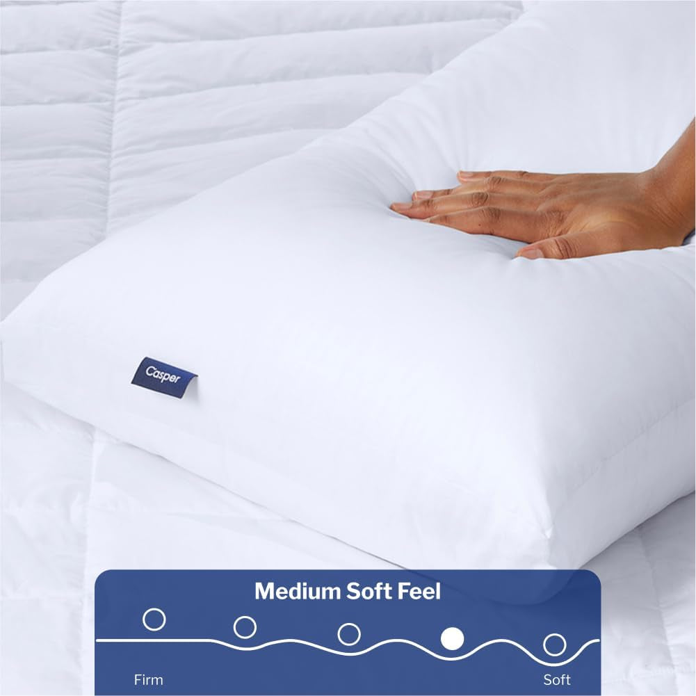 Casper Standard Sovepude Hvid 1 Stk (1 Pakke) Naty Shop Standard Puder