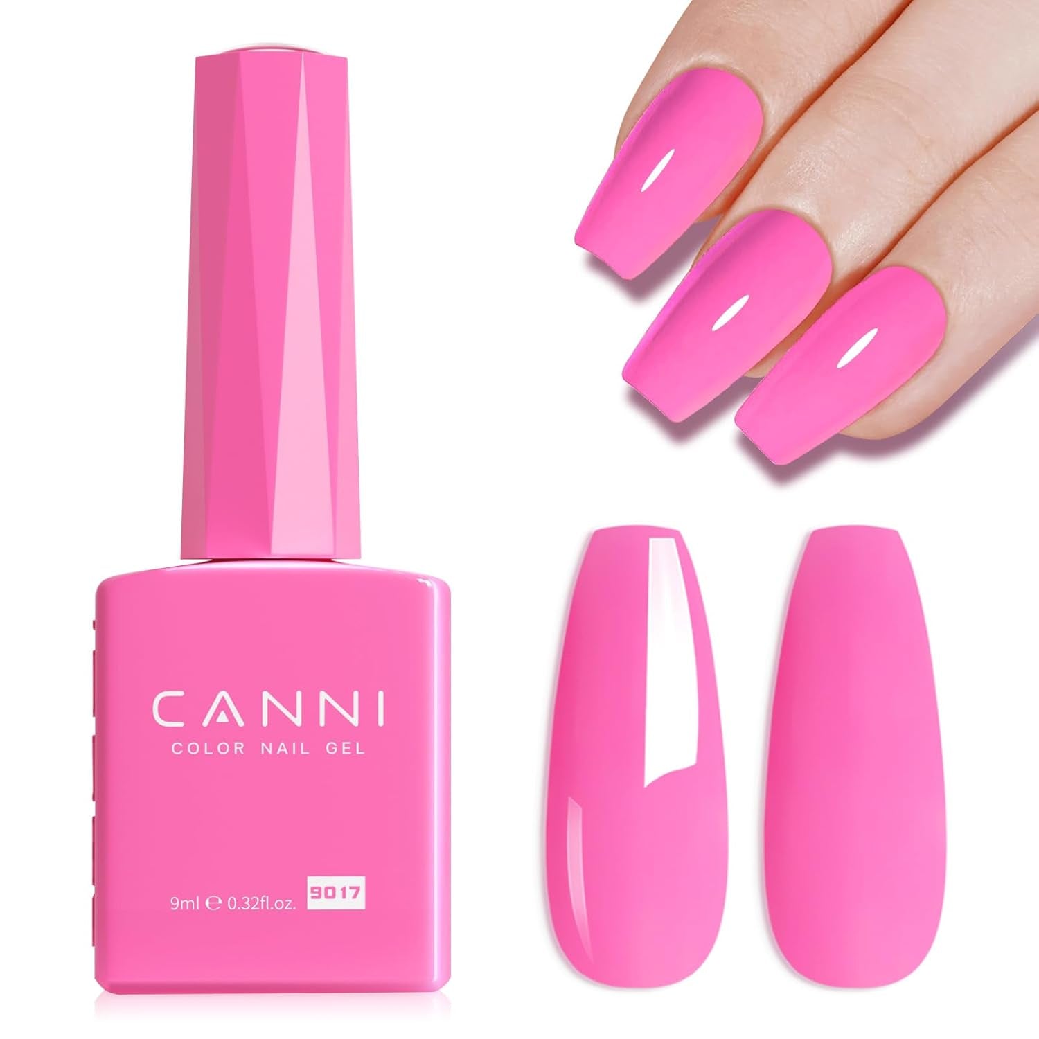 CANNI gel neglelak, semi-permanent, mørk lilla, neglelak, UV gel, soak off, manicure
