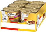 Gourmet Gold Fine Composition våd kattefoder med oksekød og kylling, pakke med 12 stk (12 x 85 g)