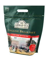 Ahmad te - engelsk morgenmad - sort morgenmadste - Assam & Ceylon te - engelsk teposer uden bånd med 2 g te pr. portion - stor pakke med 300 teposer (2 pakke)