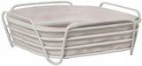 Blomus -DELARA- brødkurv str. L, firkantet, aftagelig stofpose, elegant design, 26 x 26 cm, Moonbeam farve (64075) Madkasser Naty Shop