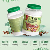 Stevia + Erythritol 1:3 Süßstoff | 1G = 3G Zucker | 100% Natürlicher Zuckerersatz - 0 Kalorien - 0 Glykämischer Index - Keto Und Paleo - 0 Netto-Kohlenhydrat - Kein GVO - Castello siden 1907-1 Kg Sødemidler Naty Shop