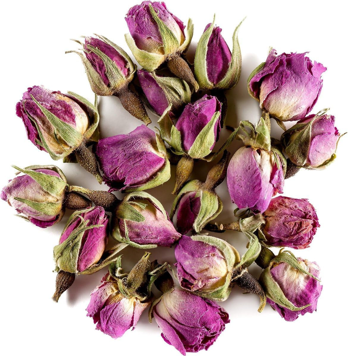 100g premium spiselige rosenknopper - tørret Atlas rosenbladsinfusion - sød og blomstret smag og aroma - 100% naturlig, ren og uden tilsætningsstoffer | Tazarin Ltd