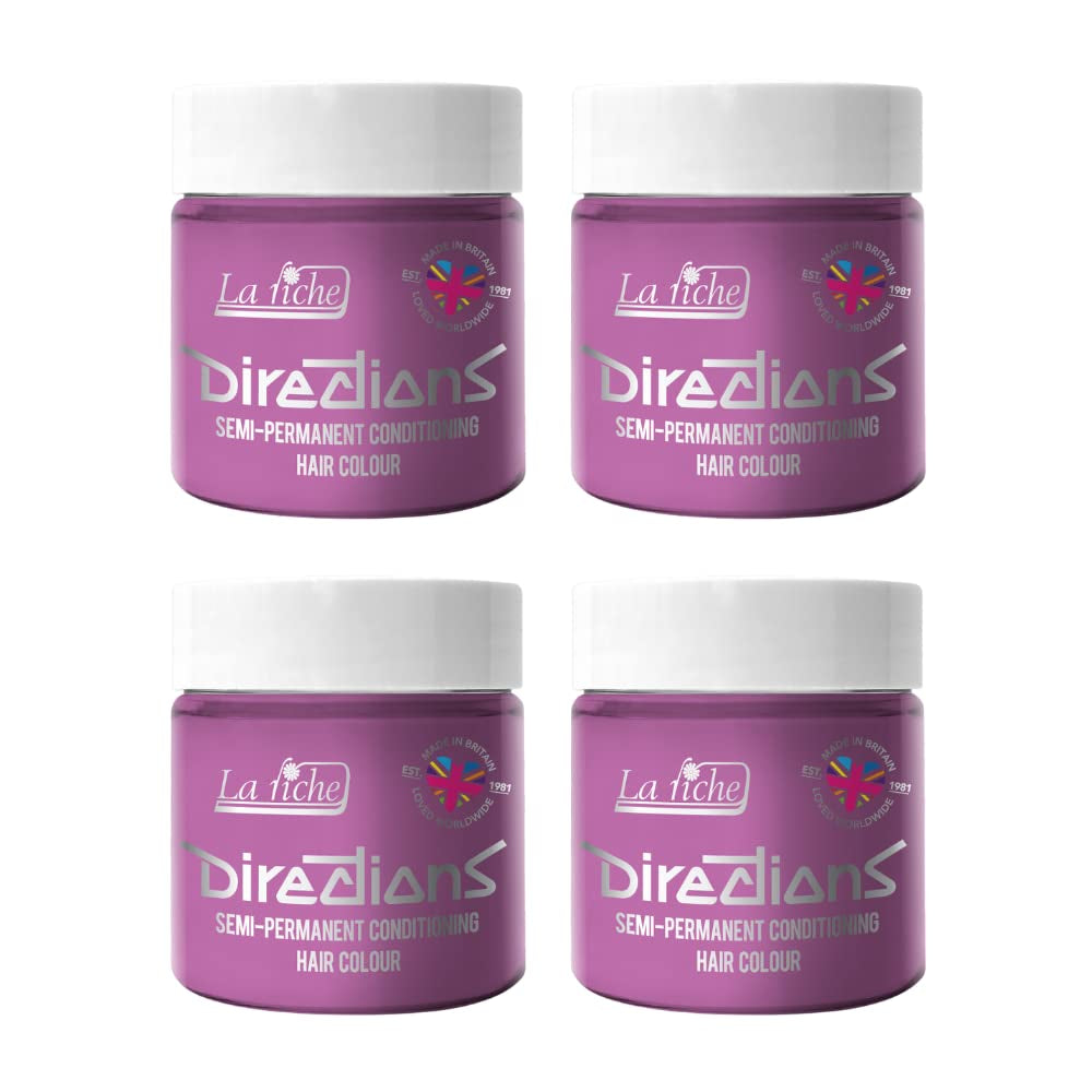 Vejledning semi-permanent hårfarve 100 ml æske 4 pakke (Pillarbox Red) Hårfarve Naty Shop Lavendel 100 Ml (pakke med 4)