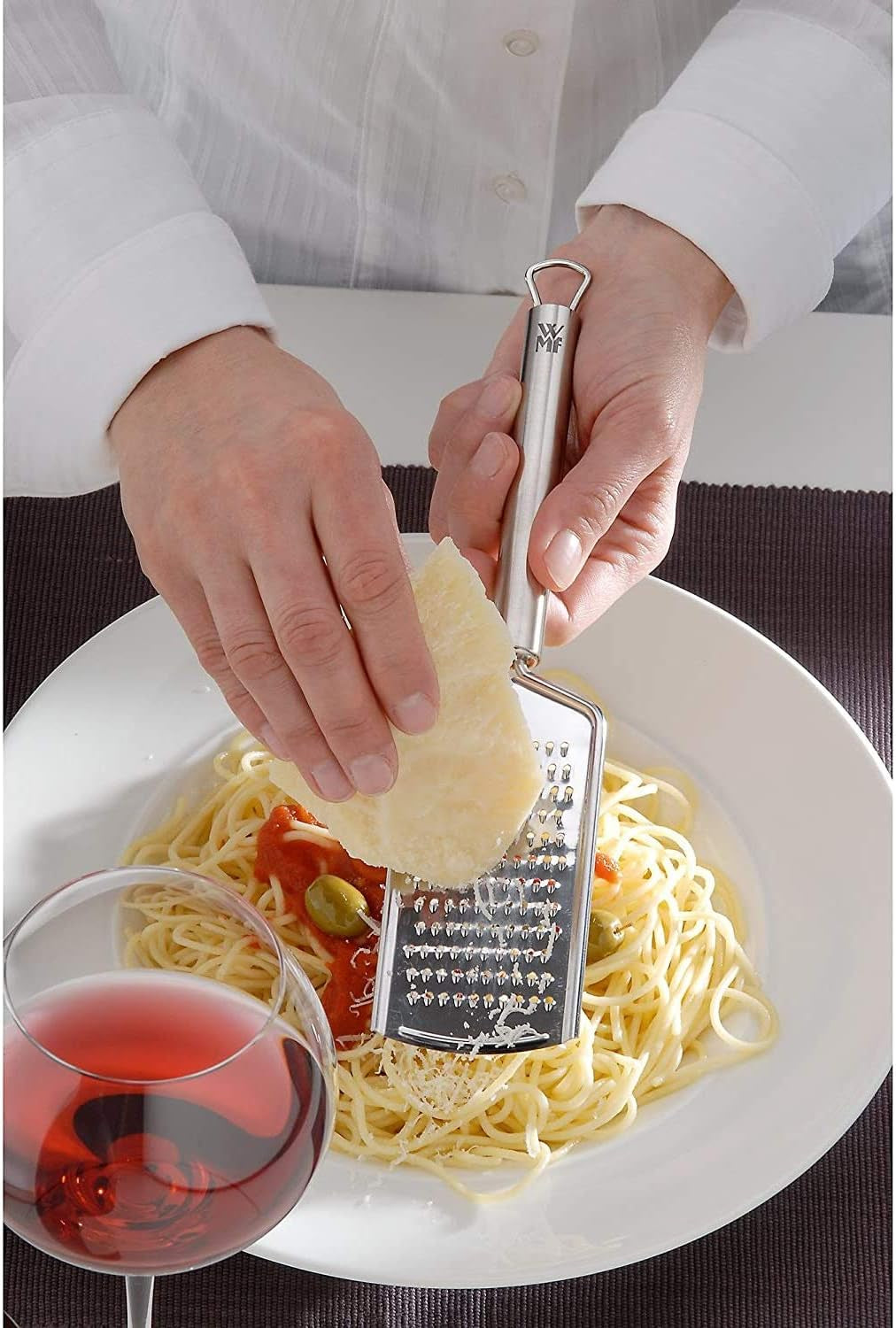 WMF Profi plus ostejern i rustfrit stål 25 cm, fin barberingsflade Peeler Naty Shop