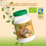 Naturlig økologisk erythritol, 10G = 7G sukker, 1 kg sødemidler Naty Shop