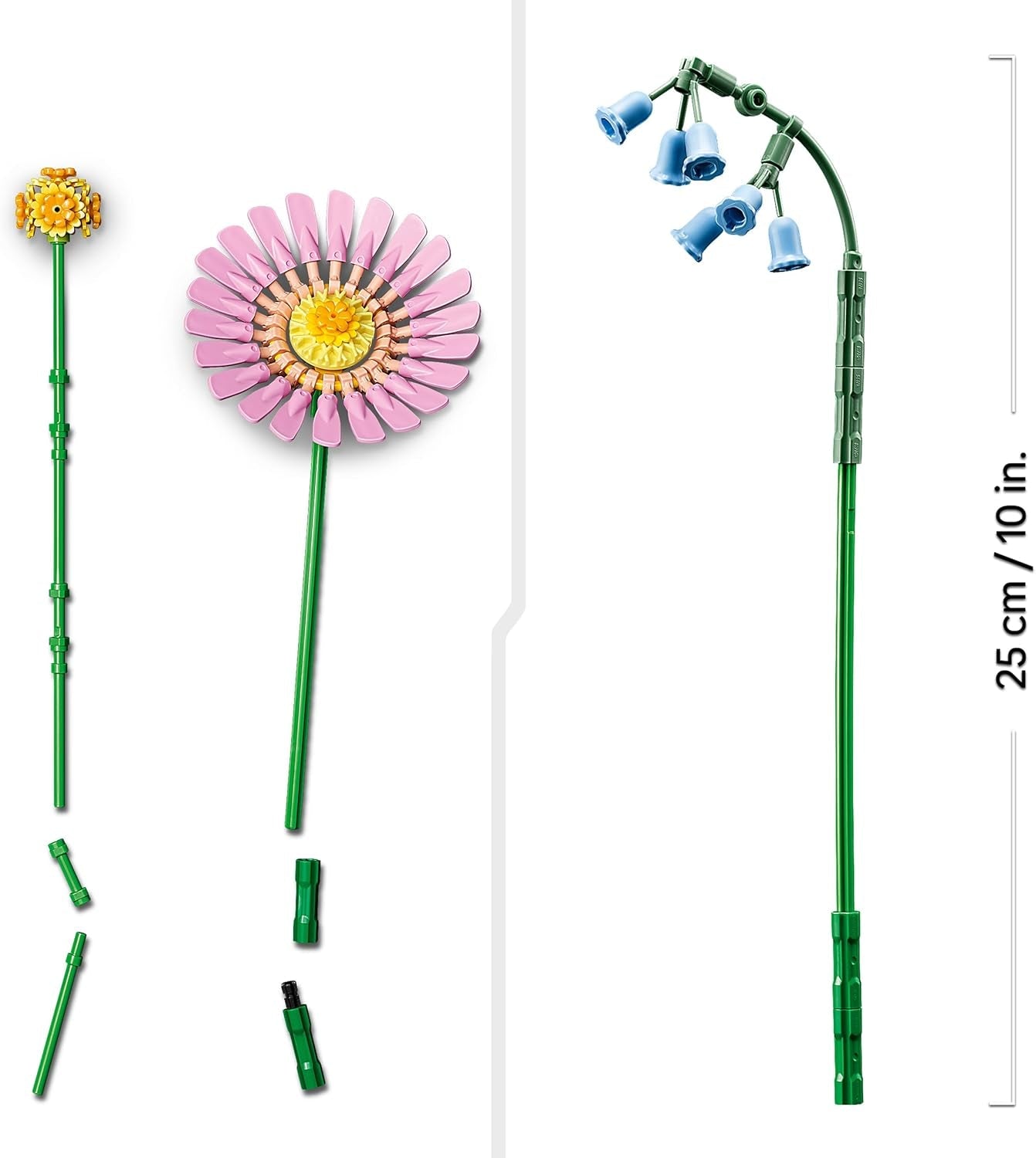 LEGO Botanicals Lille sommerbuket - Byggesæt med kunstige blomster - Inkl. blåklokker, ranunkler, tulipaner - Gaveidé til kvinder, mødre og mænd - 10347 Byggesæt Besuche den LEGO-Store