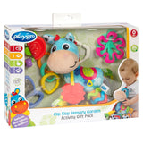 Playgro Clip Clop Sensory Garden Activity Gavepakke - Sensorisk havelegetøj til babyer fra 0 måneder - Interaktivt legetøj med rangler, bider og klapvognsven - 4 stk.
