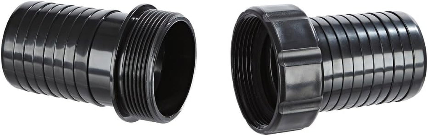 Slangetilslutning Oase 2", sort - lavet af PVC-materiale, til tilslutning af slanger på 2", diameter 50 cm