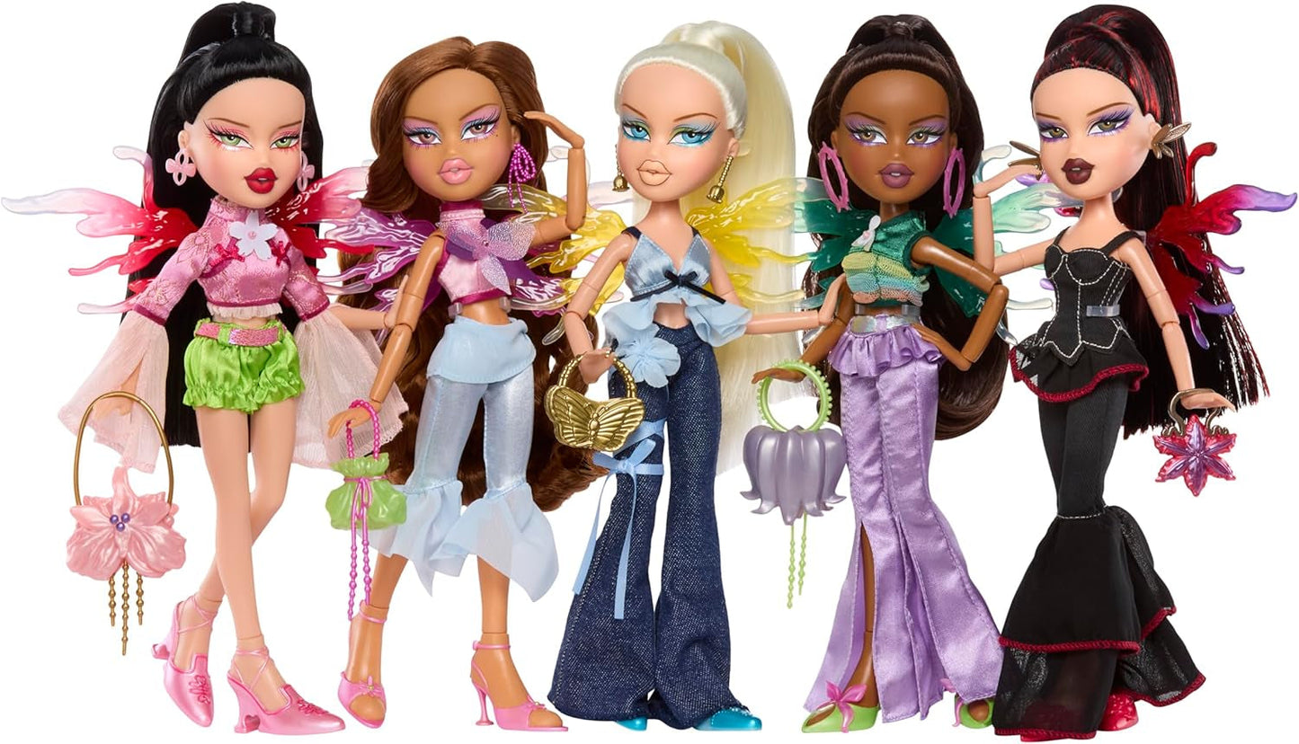 Bratz Fashion Pixiez Sasha Doll - Fantastisk samlerdukke med ægte mode og tilbehør, vinger, der bliver til en ring