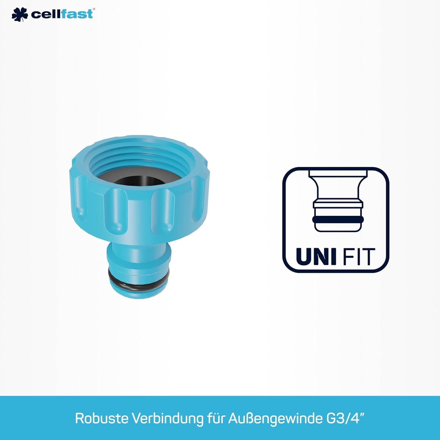 Cellfast Basic forbindelse, blå, G3/4" (26,5 mm)