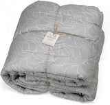 Foppapedretti Nacht&Natura dyne til dobbeltseng 2P; pearl wave, 100% bomuldsbetræk, Made in Italy Dyner og dyner Naty Shop