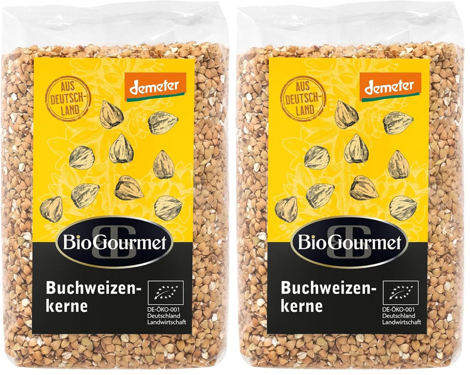 Boghvede BioGourmet Demeter – 500g pose | Glutenfri, fiberrig og regional | Fra tysk økologisk landbrug (Baden-Württemberg/Bayern) | Ideel til müsli, salater og tilbehør