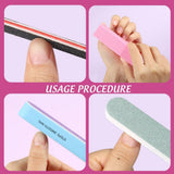 FANDAMEI 20 Stücke Buffer Für Nagel, Nagelfilen Für Gelnägel, Profi Nagelfeile 100/180, Polierfeile Fingernägel, Filen Für Gelnägel, Manicure & Pedicure Set