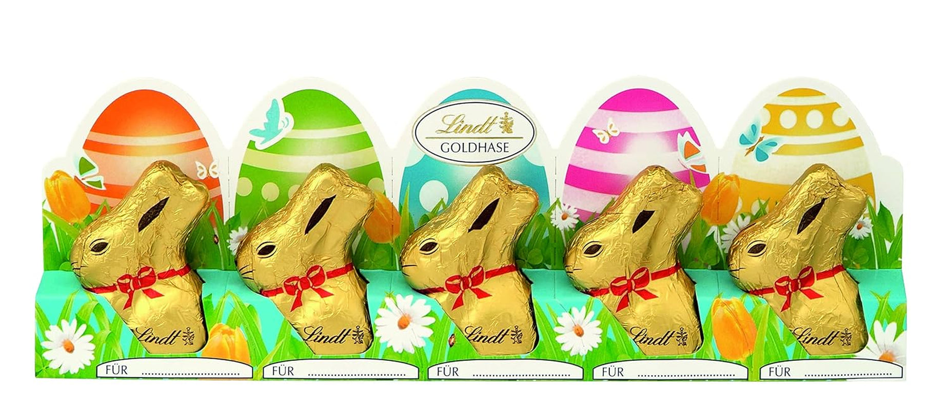 Mini Golden Bunny perforeret 5-pak (5 x 50 g)