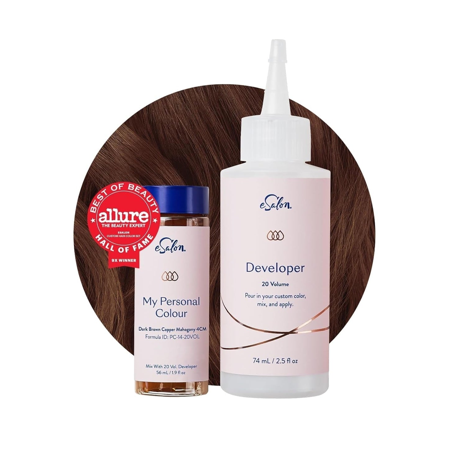 Permanent hårfarvesæt 100 % grå dækning Hjemmefarvning 0 % Ammoniak Hårfarver Multidimensionelle hårfarver Professionelle hårfarver Naty Shop Hårfarve Mørkebrun Kobber Mahogni 4Cm