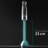 Cecotec Hand-Mixer Powergear 1500 - Klingen Aus Titanium Beschichtung, 21 Geschwindigkeitsstufen, 1500 W, Inklusiv Glas Mit Deckel. (Schwarz Und Edelstahl, XL) Kitchen Naty Shop
