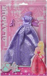 Simba 105723369 - Steffi Love Glamour / Dukketøjssæt / 3 forskellige genstande / Kun én vare er inkluderet / Balkjole til alle 29 cm dukker / Dukke ikke inkluderet