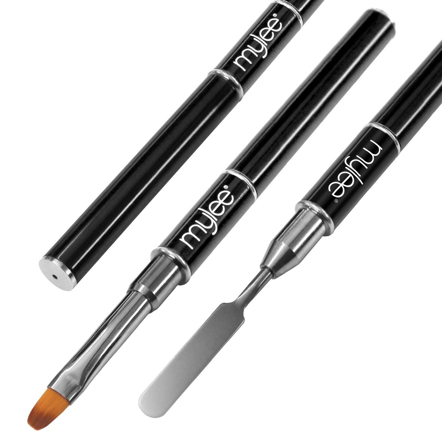 Mylee Magic Extender Gel Tool Mit Zwei Enden – 2 i 1 Pinsel & Spachtel Für UV/ LED Nagelkunst, Nagelspitzen & Für Extensions