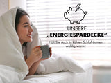 Traumnacht energisparetæppe - Ekstra varmt vintertæppe med en fyldvægt på 1.685 g, 100% mikrofiber, vaskbart ved 60 grader, 135X200 cm, Øko-Tex certificeret, produceret efter den tyske kvalitetsstandard Sengetæpper og dyner Naty Shop