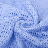 Familiesengetøj Pink celletæppe til dobbeltseng, bomuld, stort sengetæppe, vendbart, let, termisk, blødt, traditionelt celletæppe, 230 x 230 cm dyner og dyner Naty Shop Blue enkeltseng (180X230 cm)