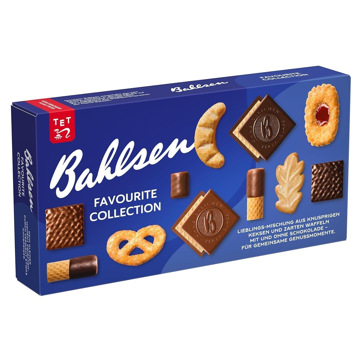 Bahlsen Favorite Collection S Pakke med 6 Crunchy Biscuits & Wafer Mix mørk chokolademælk (6 x 161g / 966g)