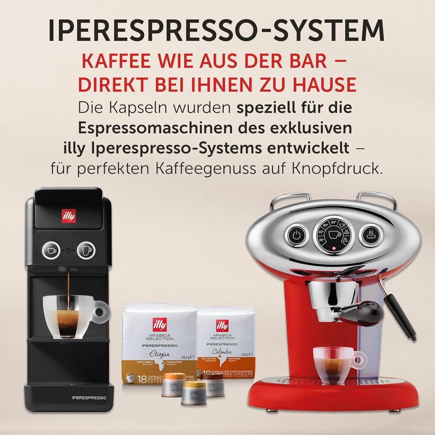illy, Iperespresso Arabica Selection Kolombien, 100% Arabica mit Fruchtigen Noten von Zitrusfrüchten og Roten Früchten, Gesmack mit Tarter Säure, 6 Packungen à 18 Kapseln (Insgesamt 108 Kapseln)