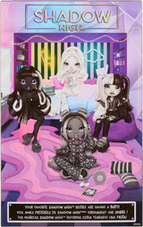 Rainbow High Shadow High Girl's Night Doll - Natasha Zima - 28 cm modedukke i nuancer af gråt, hvidt hår og sølv outfit med tilbehør og kam - Til samlere og børn fra 6 år og opefter