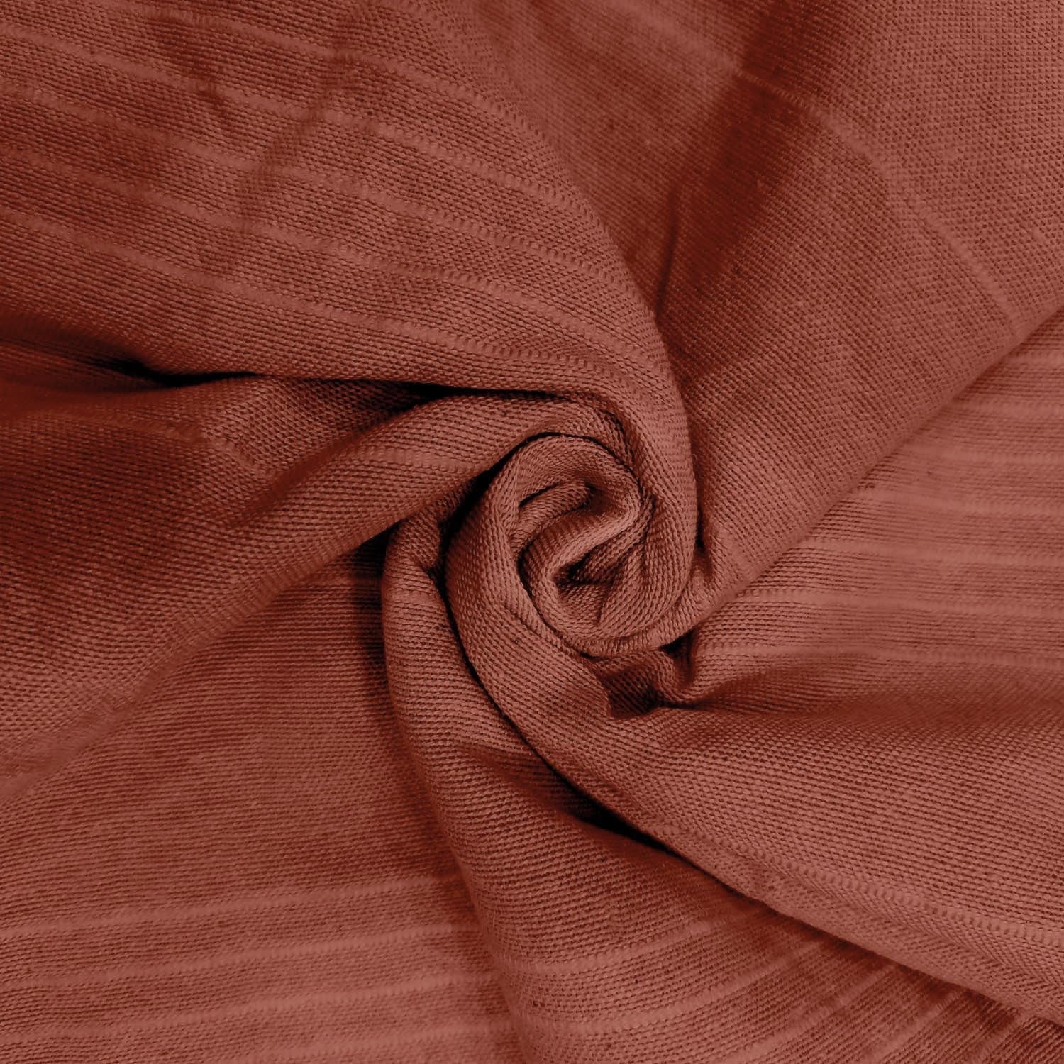 Soleil D'Ocre, Adele, sengetæppe, sofakast, bomuld, murstensrød, 220 X 240 Cm Senge og tæpper Besuche den Soleil d'ocre-Store