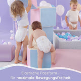 Bella Baby Happy Premium bleer, str. 6, Junior Extra, 15+ kg, 96 styk, DERMATEST og OEKO-TEX Seal, engangs babybleer
