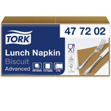Tork 477840 Lime frokostservietter / 2-lags servietter til små måltider eller snacks / Avanceret kvalitet / 10 X 200 (2000) Papirservietter / 32,6 X 33 cm (L X B) / 1/4 fold