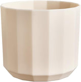 Rund gryde elho Facet 17cm - til indendørs brug - 100% genbrugsplast - Ø 16,6 x H 14,9 cm - Pink/Mandelpink